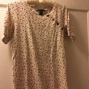 Marc by Marc Jacobs floral button tee